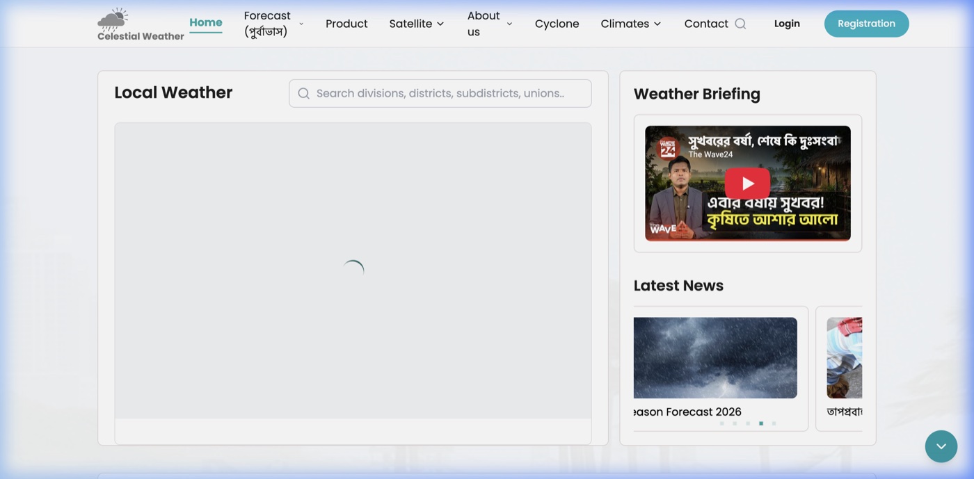 CTL Weather website preview